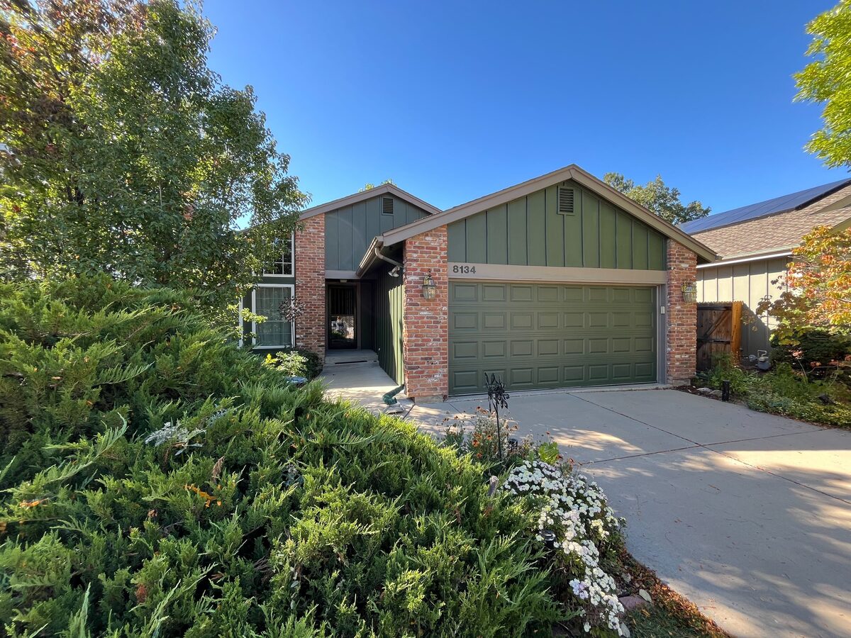 Repainted ranch-style home exterior near Parker